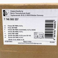 Bosch heating pump 7746900557, 2W PWM 3.6%, TF 95-IP44, 230V 50Hz, max. 0.6 MPa