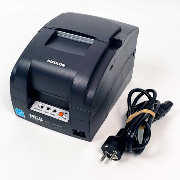 Bixolon SRP-275IIIC receipt printer, 24V DC, 1.5A, black, compact and reliable