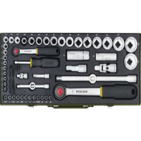 Proxxon 23040 56-piece socket wrench set with 1/4"...