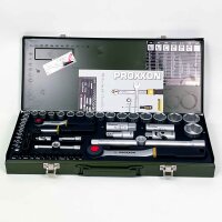 Proxxon 23040 56-piece socket wrench set with 1/4"...
