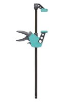 Wolfcraft Easy Einhandzwinge 75-500 mm, Modell 116313023, Spannweite 500 mm, werkzeuglos bedienbar, ergonomischer Griff