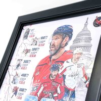 Alexander Ovechkin Limited Edition framed collage (41x34 cm), Washington Capitals, 895th goal, collectors item