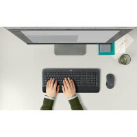 Logitech MK545 Advanced Keyboard and Mouse Set, QWERTZ DE, Black, Wireless, Ergonomic