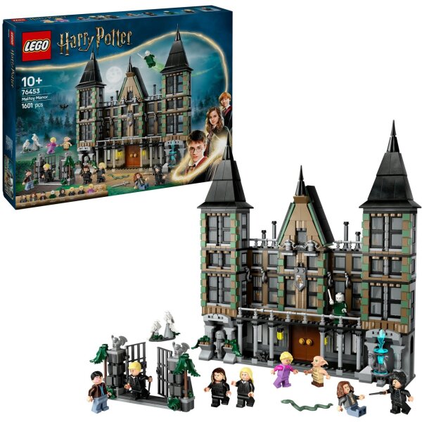 LEGO 76453 Harry Potter Malfoy Manor Construction Toy with detailed design and figures