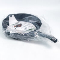 Gastrolux 232 Cast Iron High-Sided Frying Pan 32cm, 7cm high, Handle, Black, Not Induction Compatible