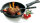 Gastrolux 124 cast iron frying pan, 24cm, with handle, black, not suitable for induction cooktops, 4cm high