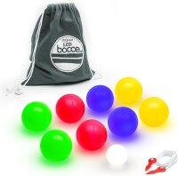 GoSports Boccia Ball Set 85mm, 8 balls, Pallino, case and...