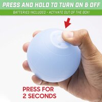 GoSports Boccia Ball Set 85mm, 8 Bälle, Pallino, Etui und Messseil, Leuchtfunktion