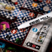 Mighty Boards Vengeance: Roll & Fight Episode 1 Brettspiel auf Englisch mit spannenden Kampf- und Würfelementen