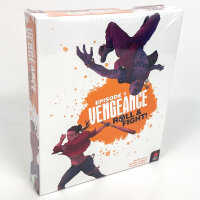 Mighty Boards Vengeance: Roll & Fight Episode 1 Brettspiel auf Englisch mit spannenden Kampf- und Würfelementen