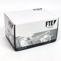 FTE brake caliper rear axle right grey aluminium without bracket for Ford Mazda Volvo