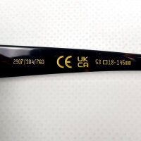 Zara Sonnenbrille Größe 53-18-145, schwarz-braun, modisches Design, UV-Schutz