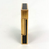 S.T. Dupont lighter, model brown Chinese lacquer, brown/gold, with original box, elegant design