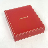 S.T. Dupont lighter, model brown Chinese lacquer, brown/gold, with original box, elegant design