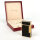 S.T. Dupont lighter, model brown Chinese lacquer, brown/gold, with original box, elegant design
