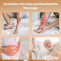 Reiteag Venopulse Neuropathie Fußmassagegerät mit Wärme und Vibration, Beinmassagegerät, Weiß