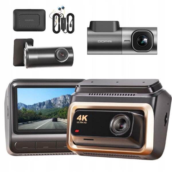 DDPAI Z60 Pro Dashcam 4K HDR Videorekorder mit MINI2X und Rückfahrkamera, ohne SD Karte