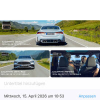 DDPAI Z60 Pro Dashcam 4K HDR Videorekorder mit MINI2X und...