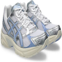 Asics GEL-1130 Herren Sneaker, Größe 38, Weiß mit Hellsapphire Akzenten, leichter Komfort und sportliches Design