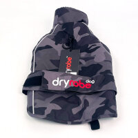 dryrobe Hundemantel Größe S Schwarz Camouflage wasserdicht winddicht warm