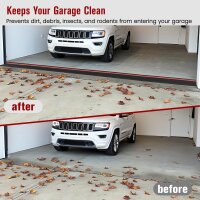 Garagentor Dichtung 8,5x1,5 cm Schwellendichtung für saubere und trockene Garage