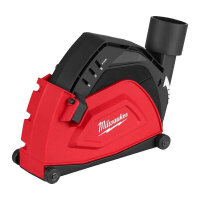 Milwaukee Trennabsaughaube für Winkelschleifer 115 & 125 mm, Staubabsaugung, kompatibel mit verschiedenen Modellen