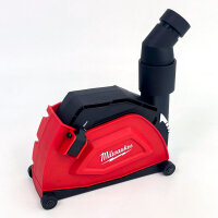 Milwaukee Trennabsaughaube für Winkelschleifer 115 & 125 mm, Staubabsaugung, kompatibel mit verschiedenen Modellen