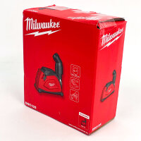 Milwaukee Trennabsaughaube für Winkelschleifer 115 & 125 mm, Staubabsaugung, kompatibel mit verschiedenen Modellen