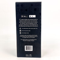 LTT Thermos Bottle 1.89L Black with Pattern, Insulated, Durable, Leakproof