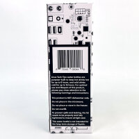 LTT Thermos Bottle 1.18L White with black pattern, insulated, durable, leakproof