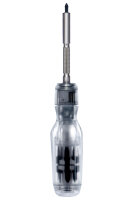 LTT transparent screwdriver with 12 ratchet attachments,...