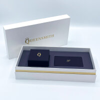 QueenSmith Goldring mit 14 Diamanten, Ringgröße 50, Innendurchmesser 15,9 mm, leicht zerkratzt