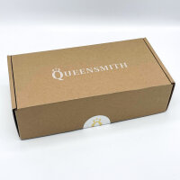 QueenSmith Goldring mit 14 Diamanten, Ringgröße 50, Innendurchmesser 15,9 mm, leicht zerkratzt