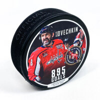 Fanatics NHL Alexander Ovechkin Limited Edition 1616/2025 Washington Capitals 895. Tor Hockeypuck mit Display