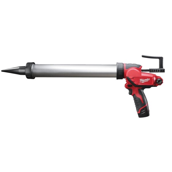 Milwaukee M12PCG 600A-201B Cordless Cartridge Gun, compact, powerful, for cartridges up to 600 ml