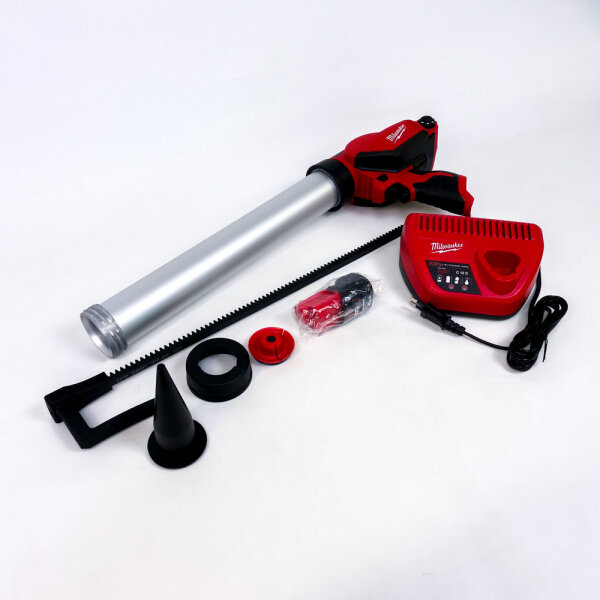 Milwaukee M12PCG 600A-201B Akku-Kartuschenpresse, kabellos, kompakt, leistungsstark, für Kartuschen bis 600 ml