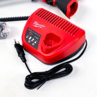 Milwaukee M12PCG 600A-201B Cordless Cartridge Gun, compact, powerful, for cartridges up to 600 ml