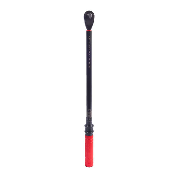 Milwaukee 1/2" torque wrench with click function, 50-250 ft·lbf, precise tightening force, robust design
