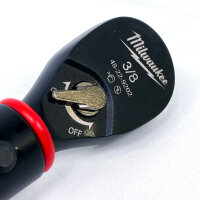 Milwaukee torque wrench 3/8 inch, 20-100 Nm, precise torque measurement, robust design