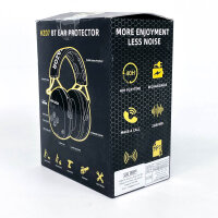 HOCAZOR HZ07 Bluetooth 5.3 Gehörschutz, geräuschunterdrückende Kopfhörer, NRR 25 dB, SNR 30 dB, grün, ideal für laute Umgebungen wie Rasenmähen und Holzarbeiten