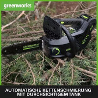 Greenworks GS 110 cordless chainsaw 40V, model GD40TCS,...