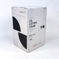 Cornered Audio C5 Two-Way Speakers (2x), Extended Bass Reproduction, White, without Mounting Accessories