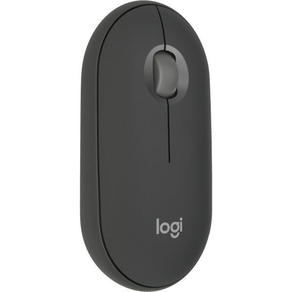 Logitech Pebble Mouse 2 M350s kabellose Bluetooth-Maus, graphit, kompatibel mit Windows, macOS, iPadOS, Android, ChromeOS, Linux