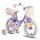 Joystar 14 Zoll Kinderfahrrad Mädchen mit Puppensitz, Stützräder, Korb, Schutzbleche, V-Brake-Bremsen, Lila