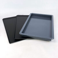 Rational Snack & Bake Zubehör Starterset mit 3 TriLax Backblechen, Multibaker und 40 mm tiefem emailliertem Behälter, Gastronorm 1/1