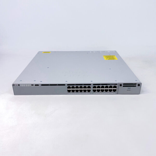 Cisco C9300-24T-A Managed Switch, 24 ports, including 1 power supply module, US power plug, version 80