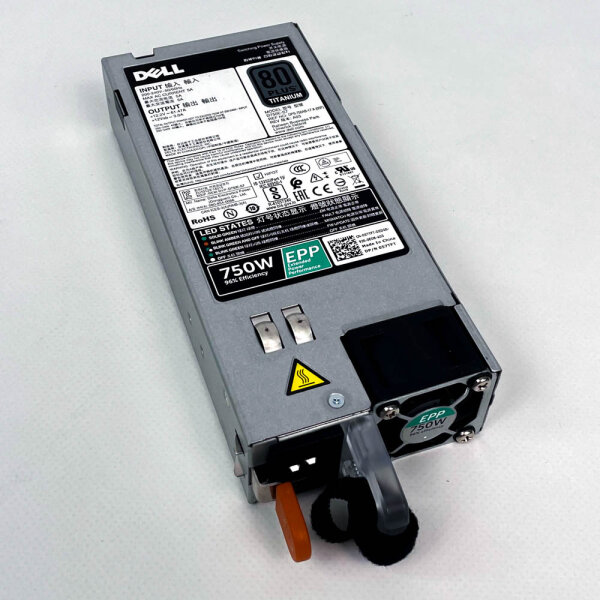 Dell D750E-S7 750W Netzteil, 96% Effizienz, kompatibel mit PowerEdge-Servern, 200-240V 50/60Hz, 5A