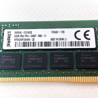 Kingston HPE 32GB DDR4 2Rx4 PC4-2400T RAM Modul, Hochleistungsarbeitsspeicher