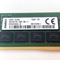 Kingston HPE 32GB DDR4 2Rx4 PC4-2400T RAM Modul, Hochleistungsarbeitsspeicher
