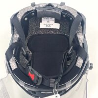 Manta MH2/3 Sicherheitshelm XL 59-64cm Schwarz mit transparentem Visier, Mehrzweck Schutzhelm
